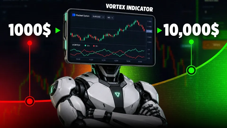 Покет опшн: стратегия разгона на ОТС с индикатором VORTEX